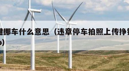 一键挪车什么意思（违章停车拍照上传挣钱的app）