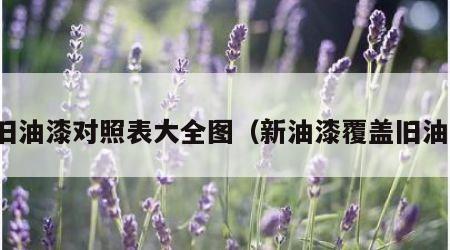新旧油漆对照表大全图（新油漆覆盖旧油漆）