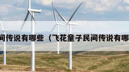 民间传说有哪些（飞花童子民间传说有哪些）