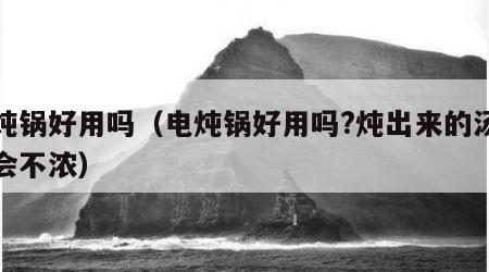 电炖锅好用吗（电炖锅好用吗?炖出来的汤会不会不浓）