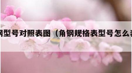 角钢型号对照表图（角钢规格表型号怎么表示）