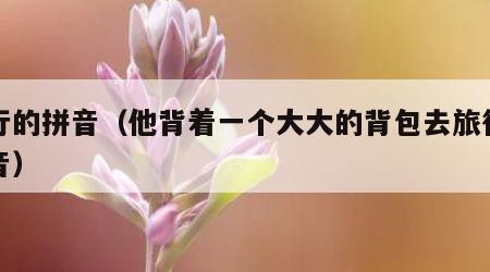 旅行的拼音（他背着一个大大的背包去旅行的拼音）