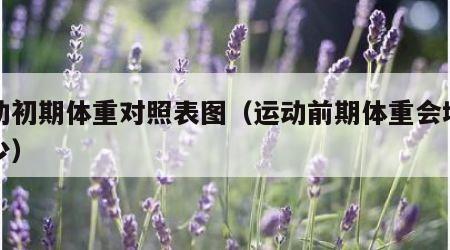 运动初期体重对照表图（运动前期体重会增加多少）