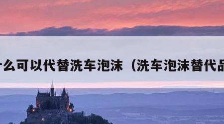 什么可以代替洗车泡沫（洗车泡沫替代品）