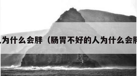人为什么会胖（肠胃不好的人为什么会胖）