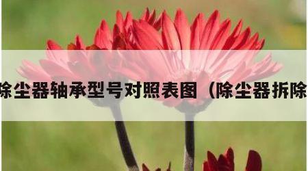 除尘器轴承型号对照表图（除尘器拆除）