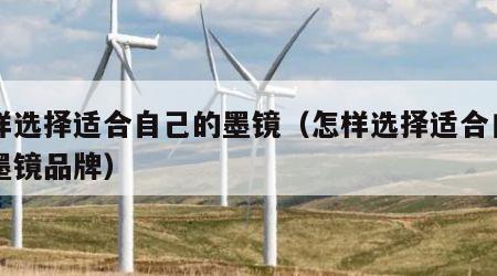 怎样选择适合自己的墨镜（怎样选择适合自己的墨镜品牌）