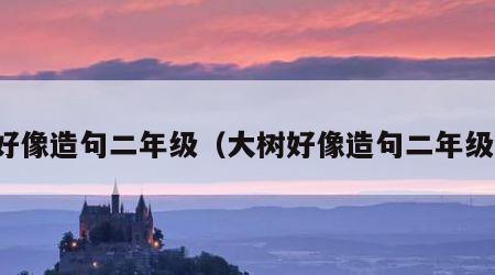 好像造句二年级（大树好像造句二年级）
