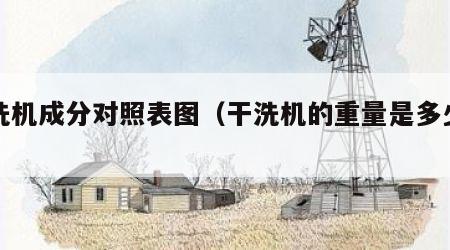 干洗机成分对照表图（干洗机的重量是多少斤）