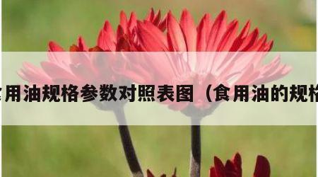 食用油规格参数对照表图（食用油的规格）