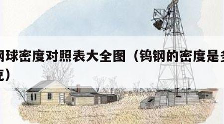 钨钢球密度对照表大全图（钨钢的密度是多少千克）