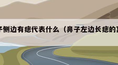 鼻子侧边有痣代表什么（鼻子左边长痣的寓意）