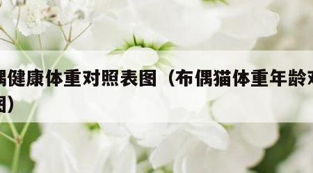 布偶健康体重对照表图（布偶猫体重年龄对照表图）