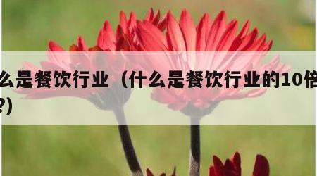 什么是餐饮行业（什么是餐饮行业的10倍赔偿?）