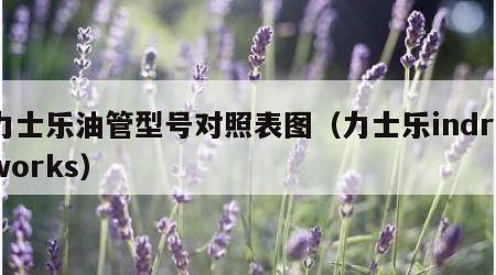 力士乐油管型号对照表图（力士乐indraworks）