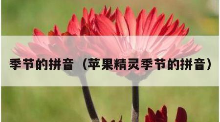 季节的拼音（苹果精灵季节的拼音）