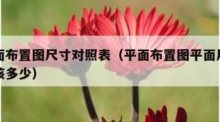 平面布置图尺寸对照表（平面布置图平面尺寸应该多少）