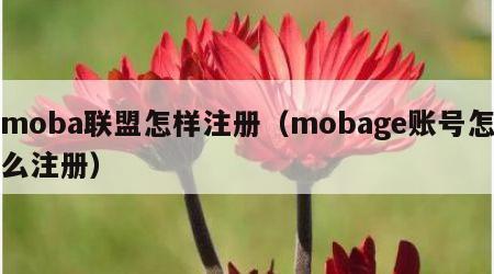 moba联盟怎样注册（mobage账号怎么注册）