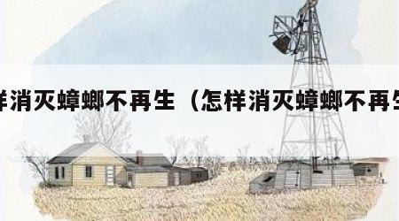 怎样消灭蟑螂不再生（怎样消灭蟑螂不再生虫）