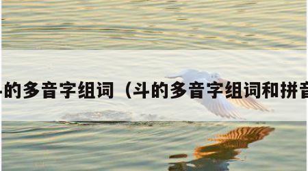 斗的多音字组词（斗的多音字组词和拼音）