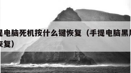 手提电脑死机按什么键恢复（手提电脑黑屏如何恢复）
