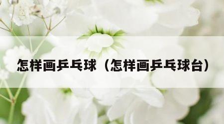 怎样画乒乓球（怎样画乒乓球台）