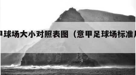 意甲球场大小对照表图（意甲足球场标准尺寸）