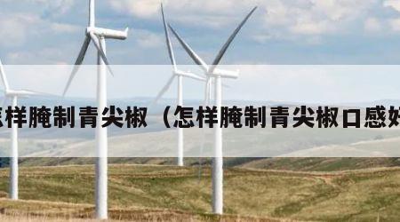 怎样腌制青尖椒（怎样腌制青尖椒口感好）