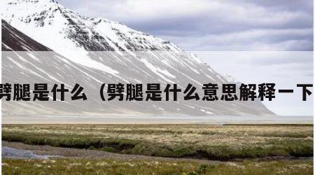 劈腿是什么（劈腿是什么意思解释一下）