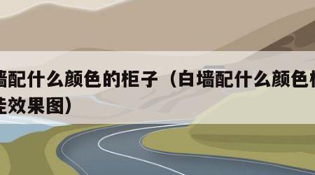 白墙配什么颜色的柜子（白墙配什么颜色柜子最佳效果图）