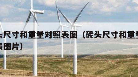 砖头尺寸和重量对照表图（砖头尺寸和重量对照表图片）