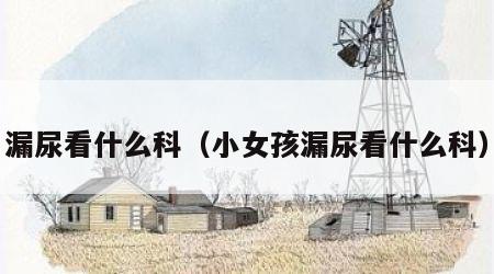 漏尿看什么科（小女孩漏尿看什么科）