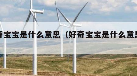 好奇宝宝是什么意思（好奇宝宝是什么意思啊）