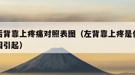 左后背靠上疼痛对照表图（左背靠上疼是什么原因引起）