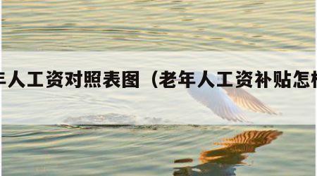 老年人工资对照表图（老年人工资补贴怎样计算）