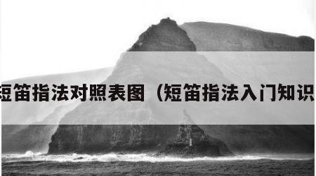 短笛指法对照表图（短笛指法入门知识）