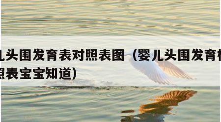 婴儿头围发育表对照表图（婴儿头围发育标准对照表宝宝知道）