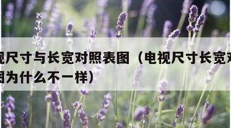 电视尺寸与长宽对照表图（电视尺寸长宽对照表图为什么不一样）