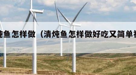 清炖鱼怎样做（清炖鱼怎样做好吃又简单视频）