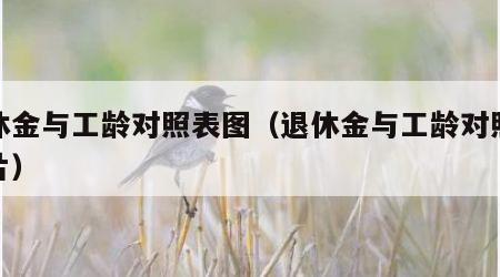 退休金与工龄对照表图（退休金与工龄对照表图片）