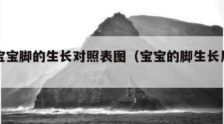 小宝宝脚的生长对照表图（宝宝的脚生长周期）