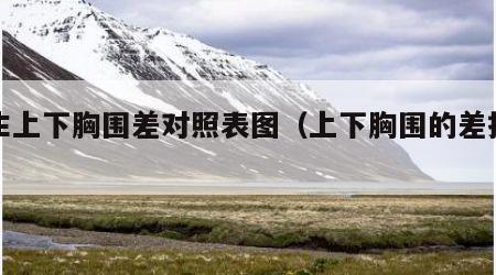 男生上下胸围差对照表图（上下胸围的差指什么）