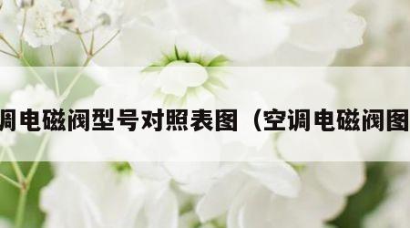 空调电磁阀型号对照表图（空调电磁阀图片）