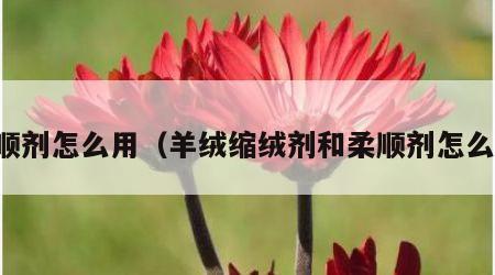 柔顺剂怎么用（羊绒缩绒剂和柔顺剂怎么用）