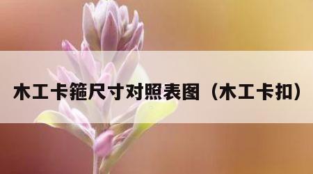 木工卡箍尺寸对照表图（木工卡扣）