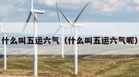 什么叫五运六气（什么叫五运六气呢）