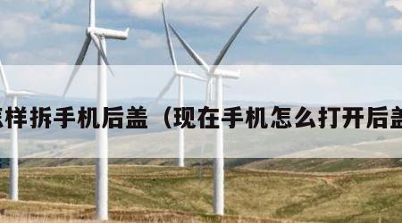 怎样拆手机后盖（现在手机怎么打开后盖）