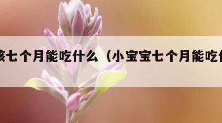 小孩七个月能吃什么（小宝宝七个月能吃什么）