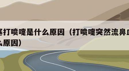 鼻塞打喷嚏是什么原因（打喷嚏突然流鼻血是什么原因）