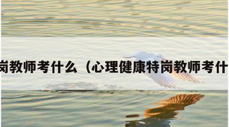 特岗教师考什么（心理健康特岗教师考什么）